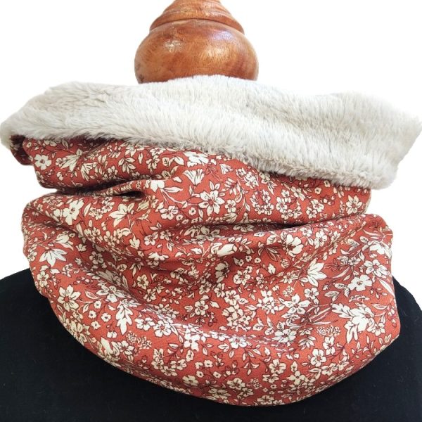 Snood tour de cou fausse fourrure - L'Atelier du Bourget - Artisanat textile français