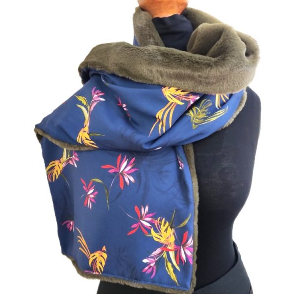 foulard fermeture pression - L'Atelier du Bourget - Artisanat textile français