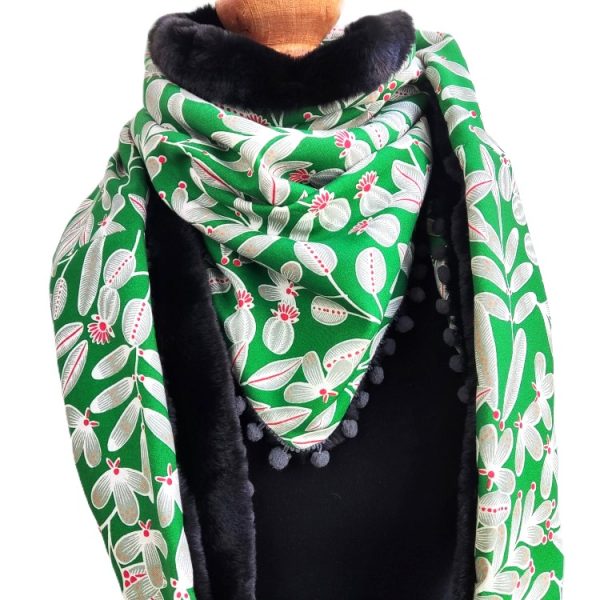 Foulard triangle hiver - L'Atelier du Bourget - Artisanat textile français