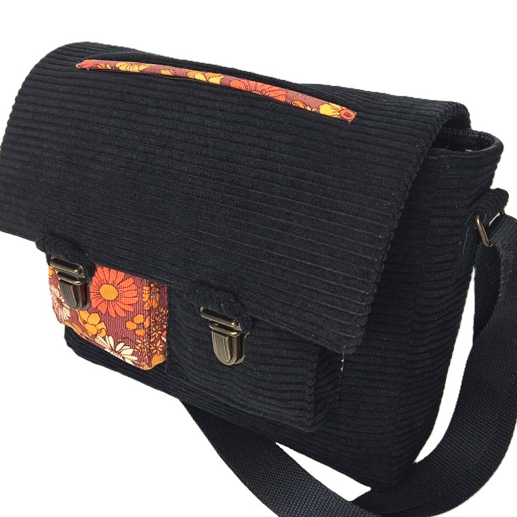 Sac cartable - L'Atelier du Bourget - Artisanat textile français