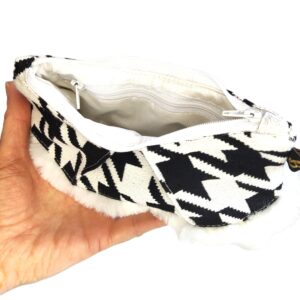 Petite trousse plissée fait main - L'Atelier du Bourget - Artisanat textile français