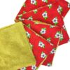 Lot de 5 lingettes lavables démaquillantes - L'Atelier du Bourget - Artisanat textile français