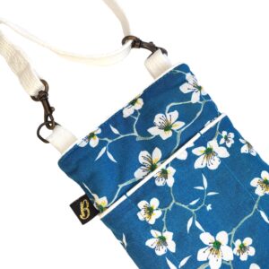 Pochette téléphone bandoulière - L'Atelier du Bourget - Artisanat textile français