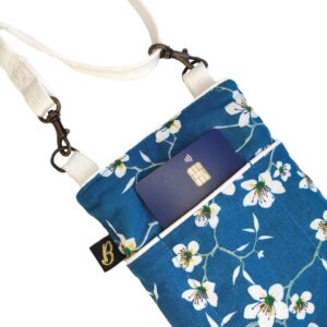 Pochette téléphone bandoulière - L'Atelier du Bourget - Artisanat textile français