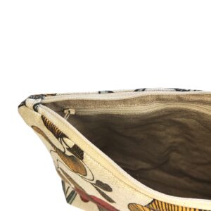 Trousse de toilette imperméable avec poche intérieure zippée fait main - L'Atelier du Bourget - Artisanat textile français