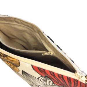 Trousse de toilette imperméable avec poche intérieure zippée fait main - L'Atelier du Bourget - Artisanat textile français